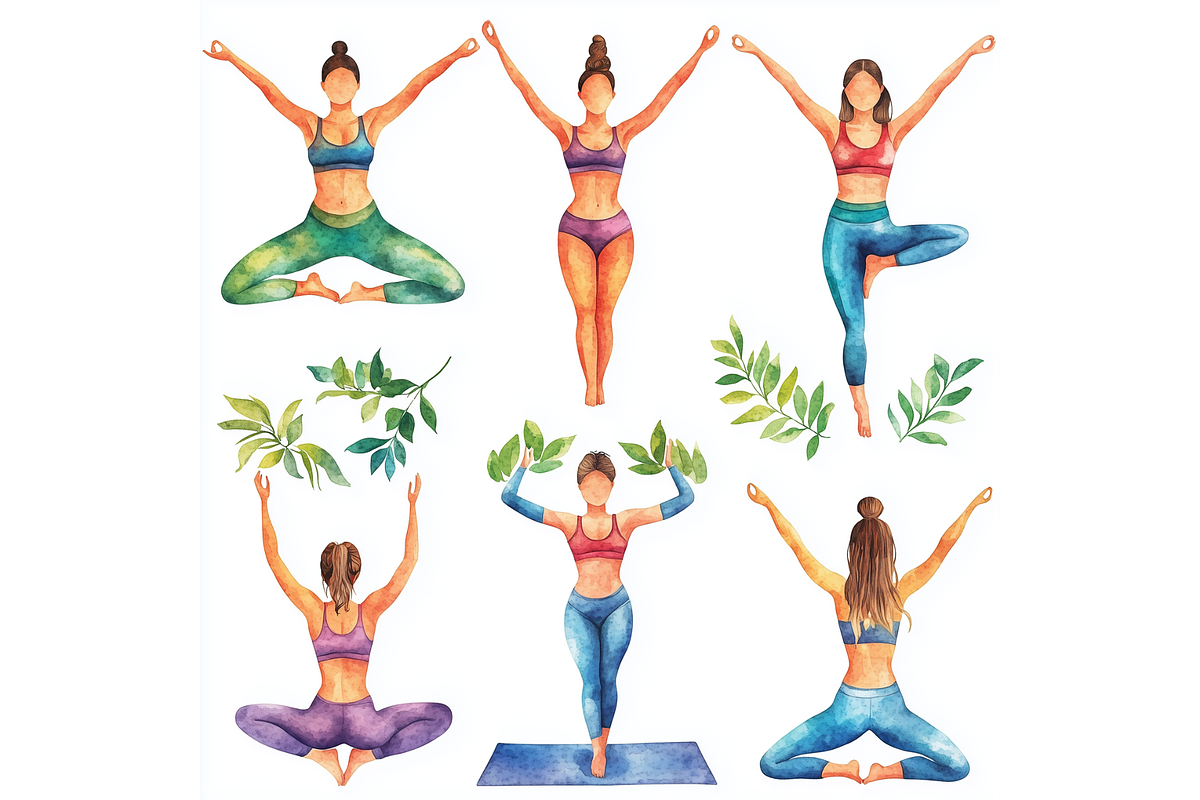 Prompt Yoga Clipart, a Person Illustration by Creative design (Photo 5 of 7)