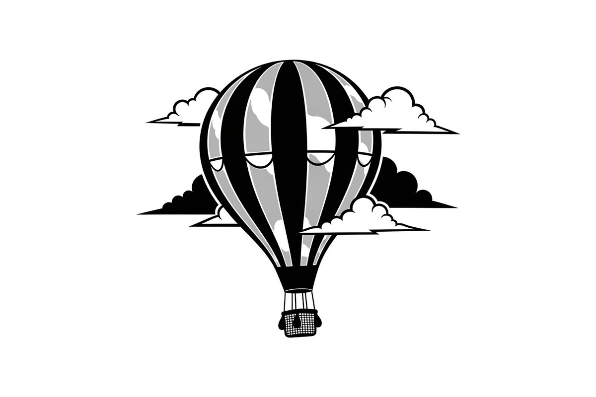Hot Air Balloon Sky Bundle, an Illustration by yasushie (Photo 26 of 31)
