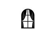 Window Curtain Silhouette Bundle, an Illustration by Creativeshirt (Thumbnail 45 of 51)