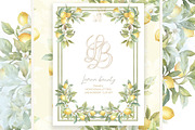 Vintage Lemon Floral Frames bundle, a Decorative Illustration by WonderWonder (Thumbnail 5 of 10)