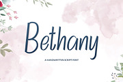 Bethany - Handwritten Font, a Handwritten Font by Alphaleonis_std (Thumbnail 1 of 8)