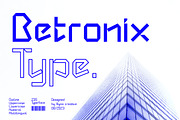 Betronix - Futuristic Font, a Symbol Font by NuType (Thumbnail 1 of 12)