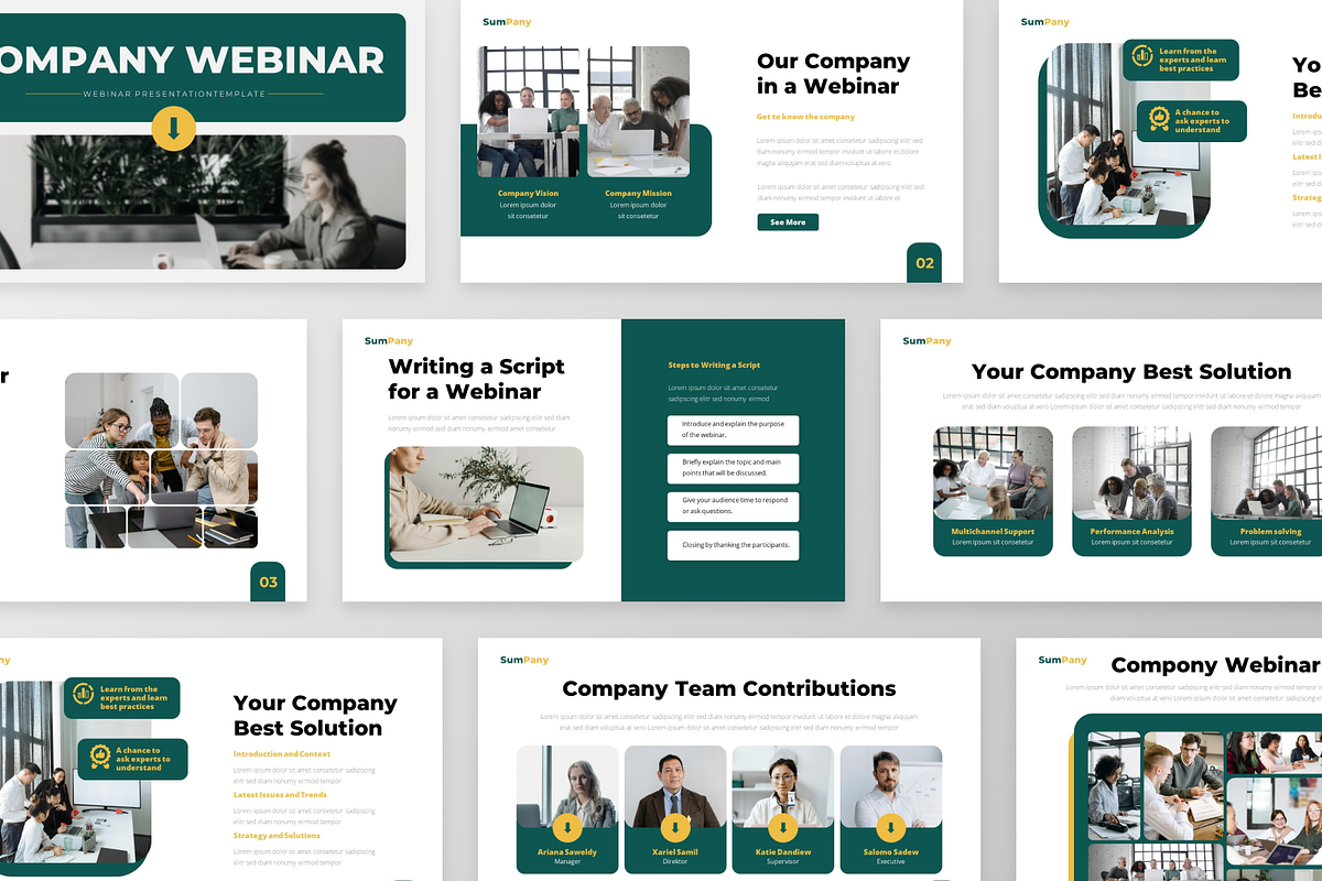 Sumpany - Webinar Google Slide, a Presentation Template by GraphauseProject (Photo 2 of 6)