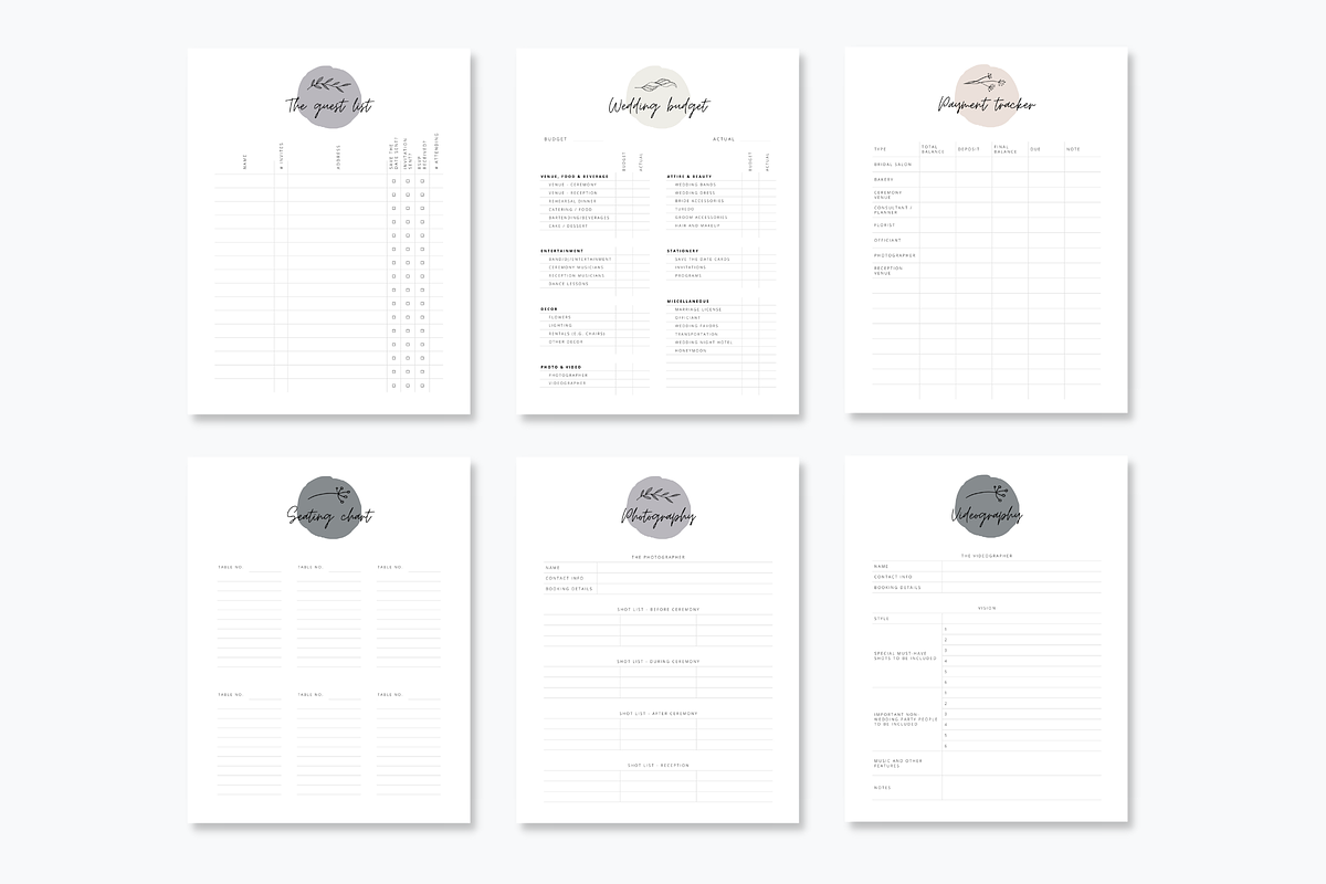 Wedding Template Bundle | Canva, a Templates & Theme by DesignStudioTeti (Photo 7 of 10)