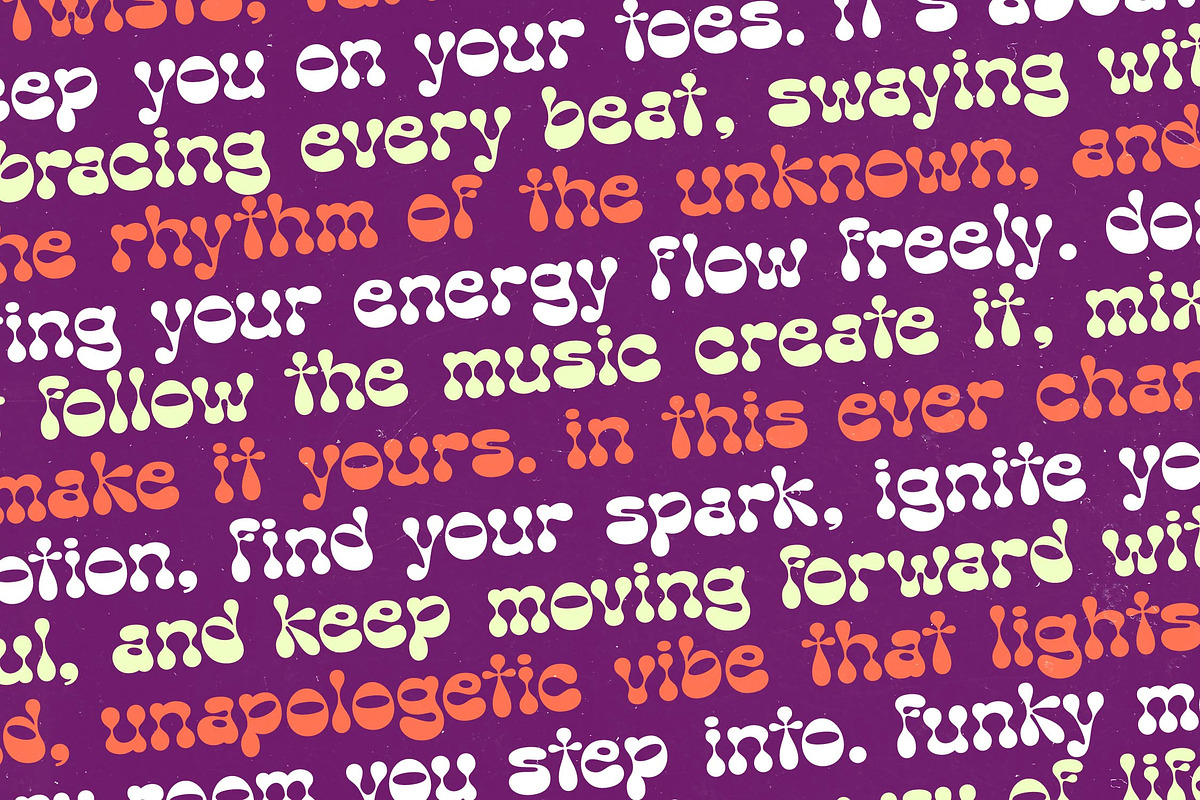 Funky Motion - Groovy Display Font, a Serif Font by timelesstype.co (Photo 6 of 20)
