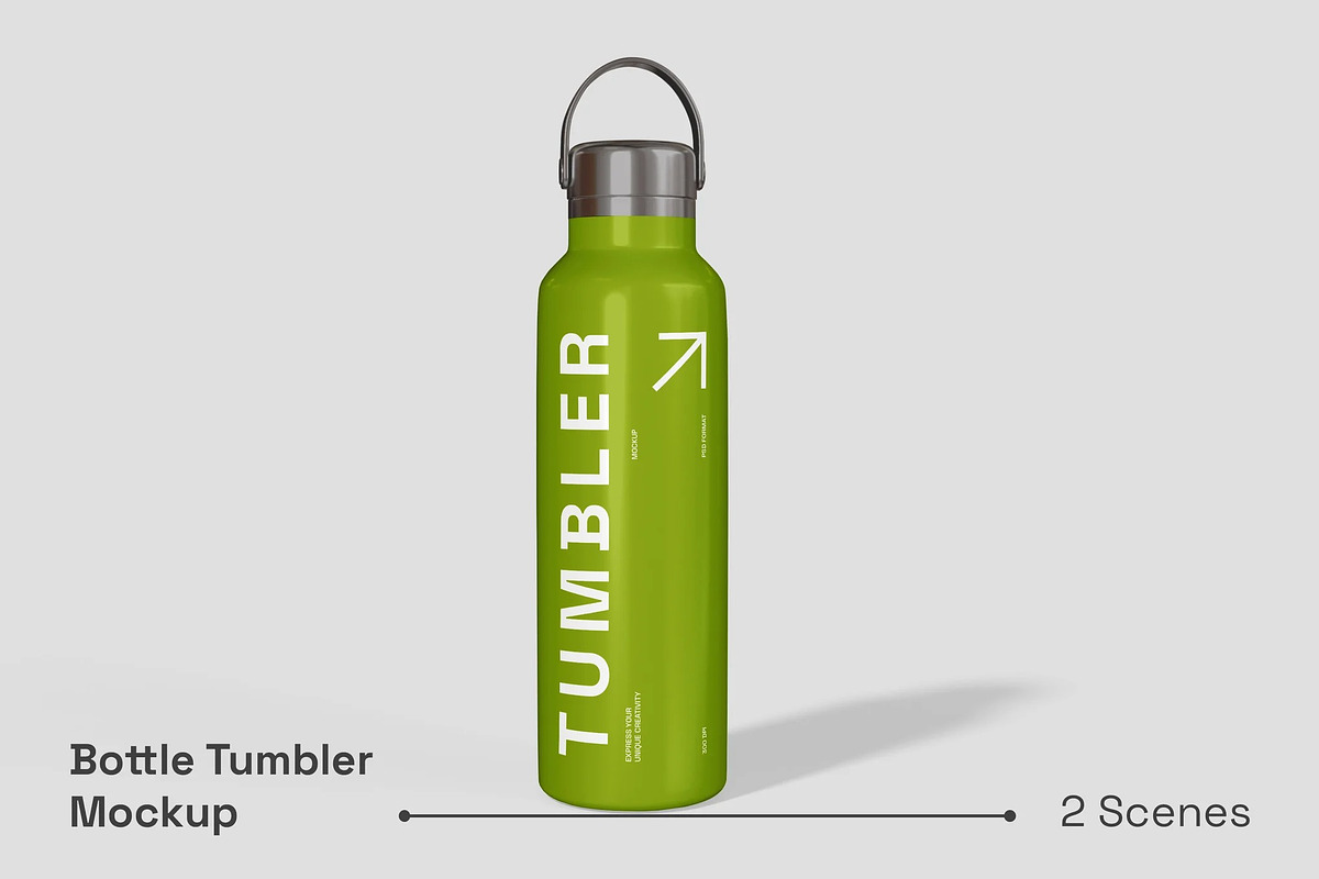 Tumbler Bottle Mockup, a Packaging Mockup by renderstockmarket (Photo 1 of 3)