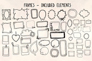 48 Photo Frames - Graphics Bundle, a Decorative Illustration by Violet LeBeaux (Thumbnail 1 of 3)