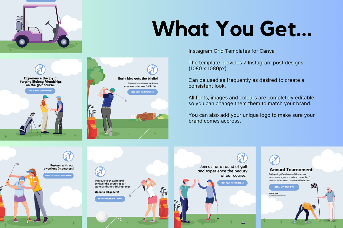 7 Golf Social Media, a Social Media Template by Sincerely Media (Photo 2 of 7)