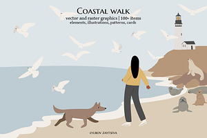 coastal landscape creator clipart