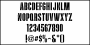 Music Ad Stencil JNL, a Font by Jeff Levine Fonts (Thumbnail 3 of 5)