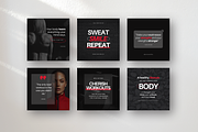 Fitness Coach Canva Template Bundle, a Social Media Template by DigiPax (Thumbnail 5 of 15)
