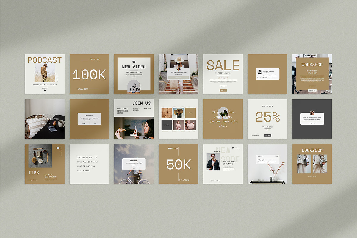 Influencer Instagram Pack | PS CANVA, a Social Media Template by Visuel Colonie® (Photo 11 of 18)