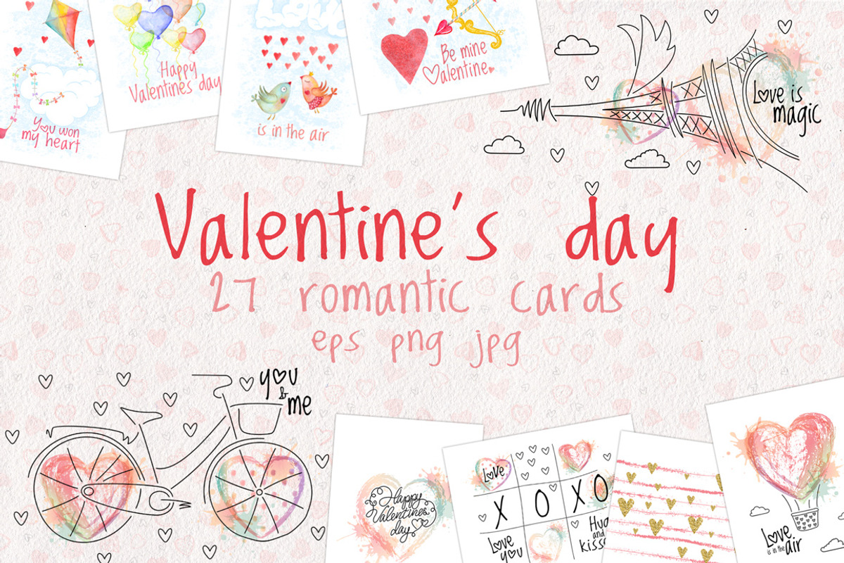Valentine's Day Cards - Love Set, a Card Template by antuanetto (Photo 1 of 8)