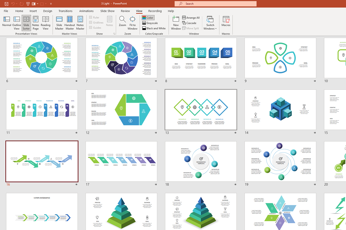 Professional Presentation Template, a Presentation Template by Infographics project (Photo 4 of 12)