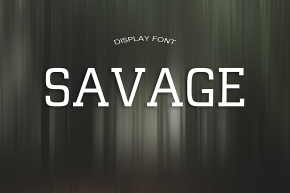 SAVAGE font preview 4