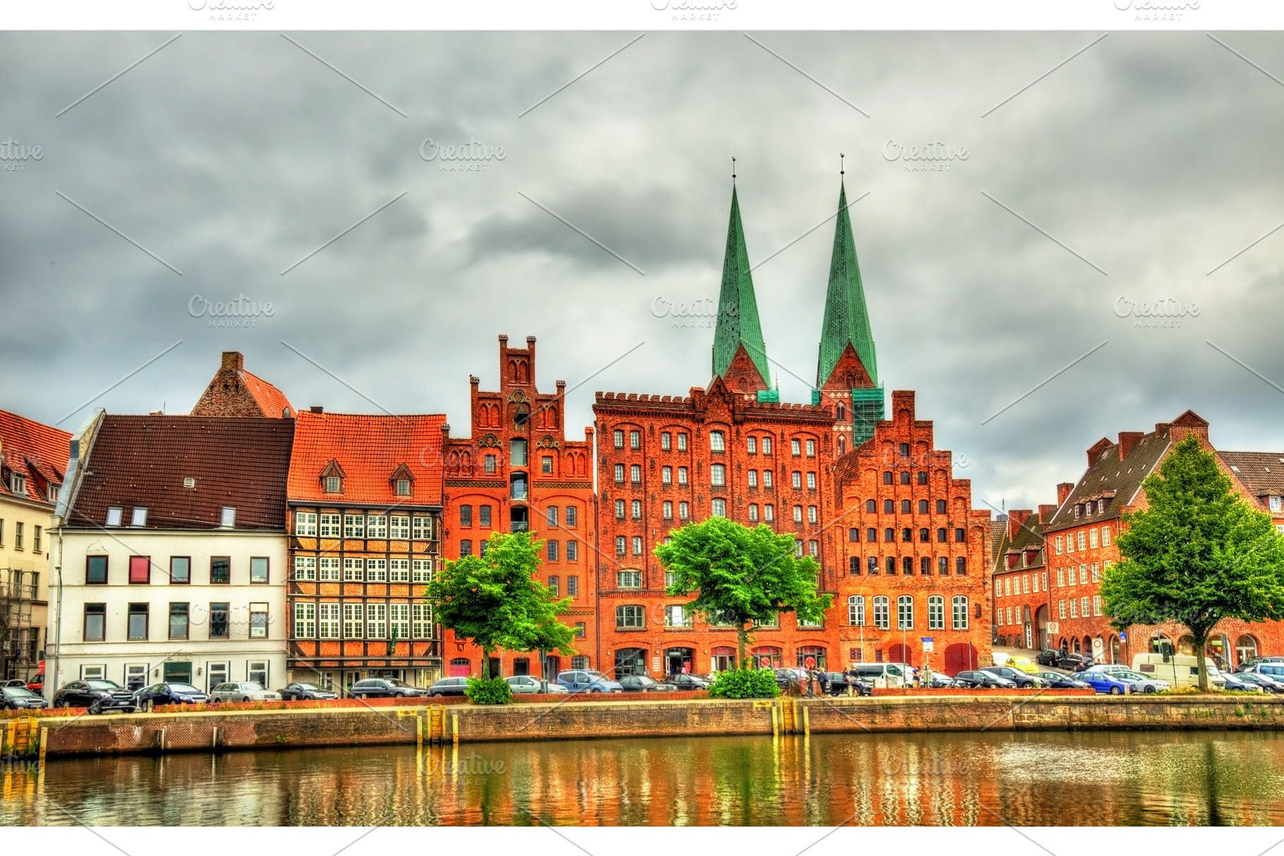 Buildings in the old town of lubeck germany stock photo containing, an Architecture Photo by Leonid Andronov