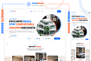 Hotel Haven Deals website UI Design, an UI Kit Template by UI Pixel (Thumbnail 1 of 3)