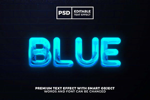 Neon Glow Editable Text Effect