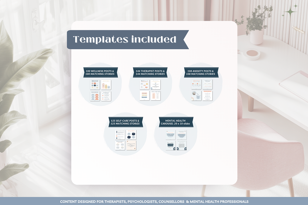 Mental health bundle Canva template, a Social Media Template by Cate Creates (Photo 9 of 12)