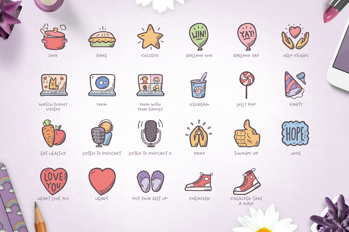 Self-Care & Mental Health Icons, an Icon by Good Stuff No Nonsense (Photo 5 of 11)