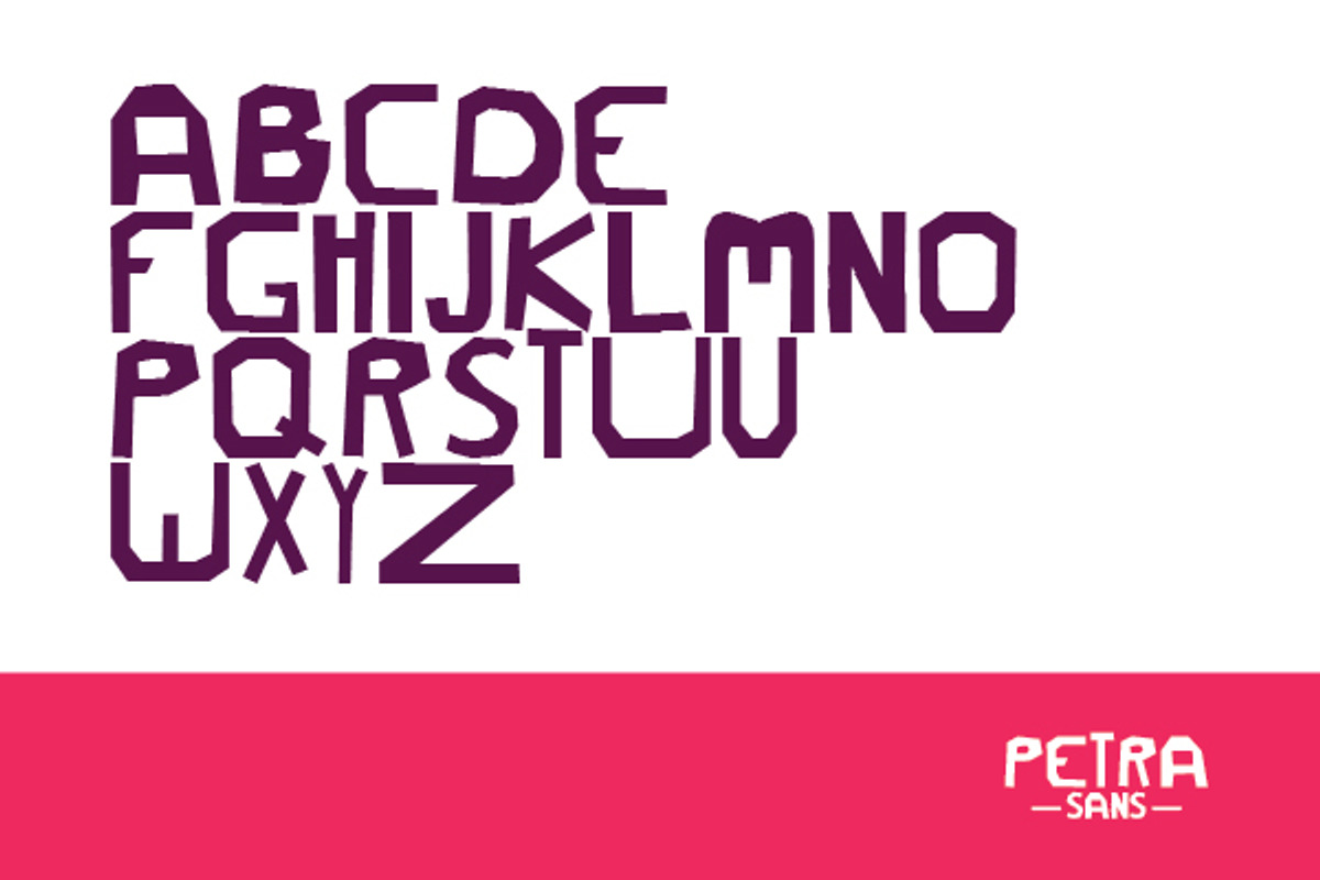 Petra Sans Type (font) preview 3