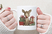 Cute Boho Christmas Watercolor Clipa, an Illustration by Sublimation Artist (Thumbnail 5 of 6)