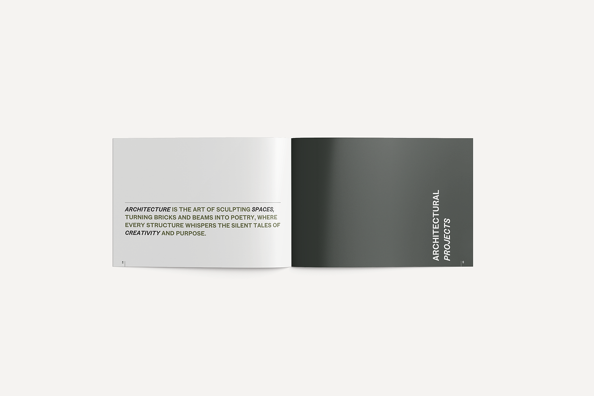 Minimalist Portfolio Template, a Brochure Template by yesitisprintable (Photo 3 of 10)