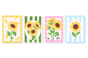 Sunflowers poster design. Stylish, an Object Graphic by LadadikArt (Thumbnail 1 of 3)