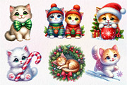 Kitten Christmas Clipart, an Illustration by Dream Creation (Thumbnail 2 of 5)