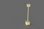 Cubic Candelabrum 3D Printing, an Object 3D Model by Kseniya-Omega (Thumbnail 2 of 4)
