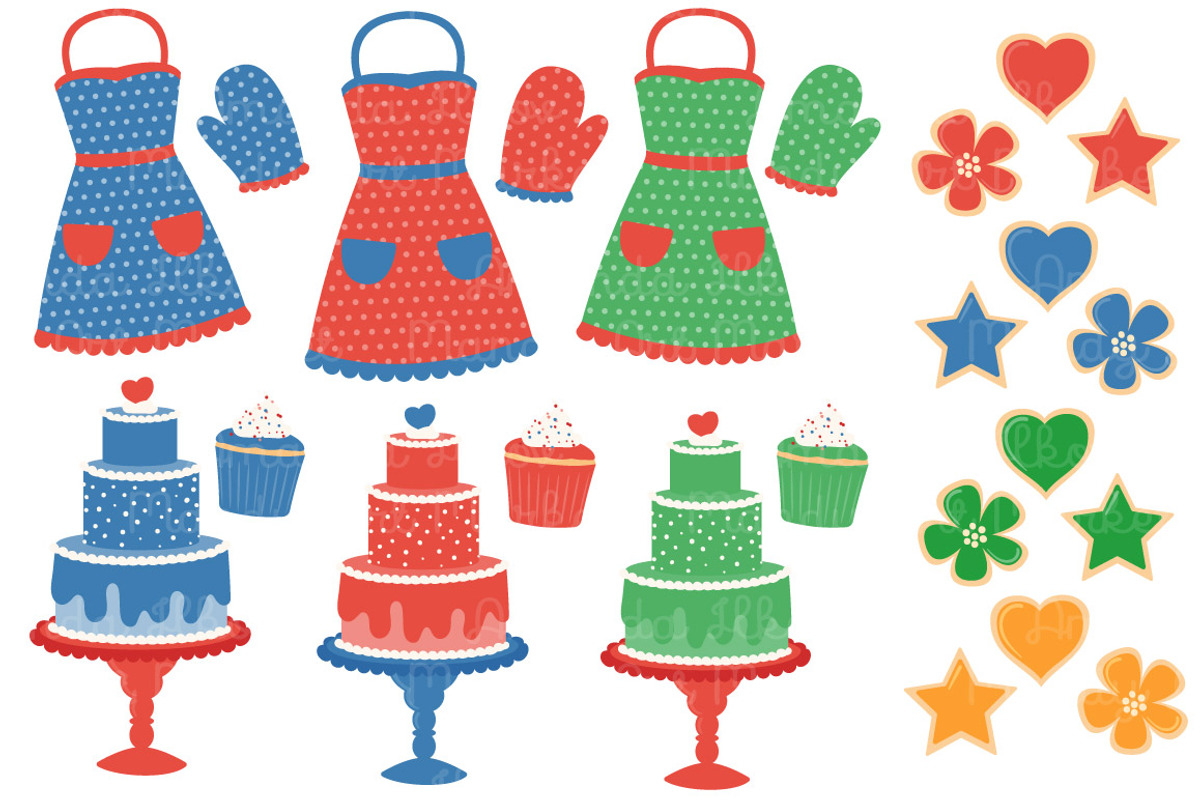 Baking Vectors & Clipart in Crayon, an Illustration by Amanda Ilkov (Photo 2 of 4)