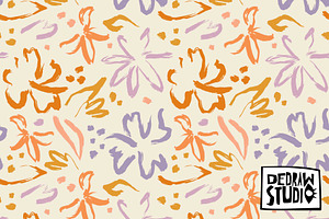 Hand Drawn Flower Pattern