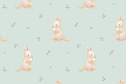 Kangaroo Cuddles – Clipart & Pattern, a Pattern Graphic by tetiartline (Thumbnail 4 of 7)