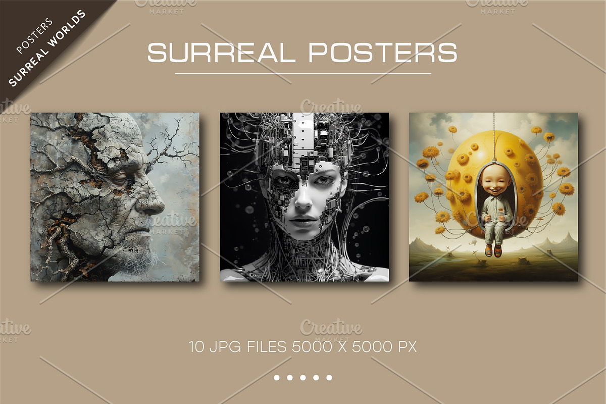 Bundle Surreal worlds 22.Psychedelic, a Decorative Illustration by KENO Mascots (Photo 2 of 6)
