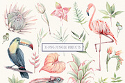 JUNGLE WIND Watercolor set, an Animal Illustration by Lemaris (Thumbnail 3 of 9)