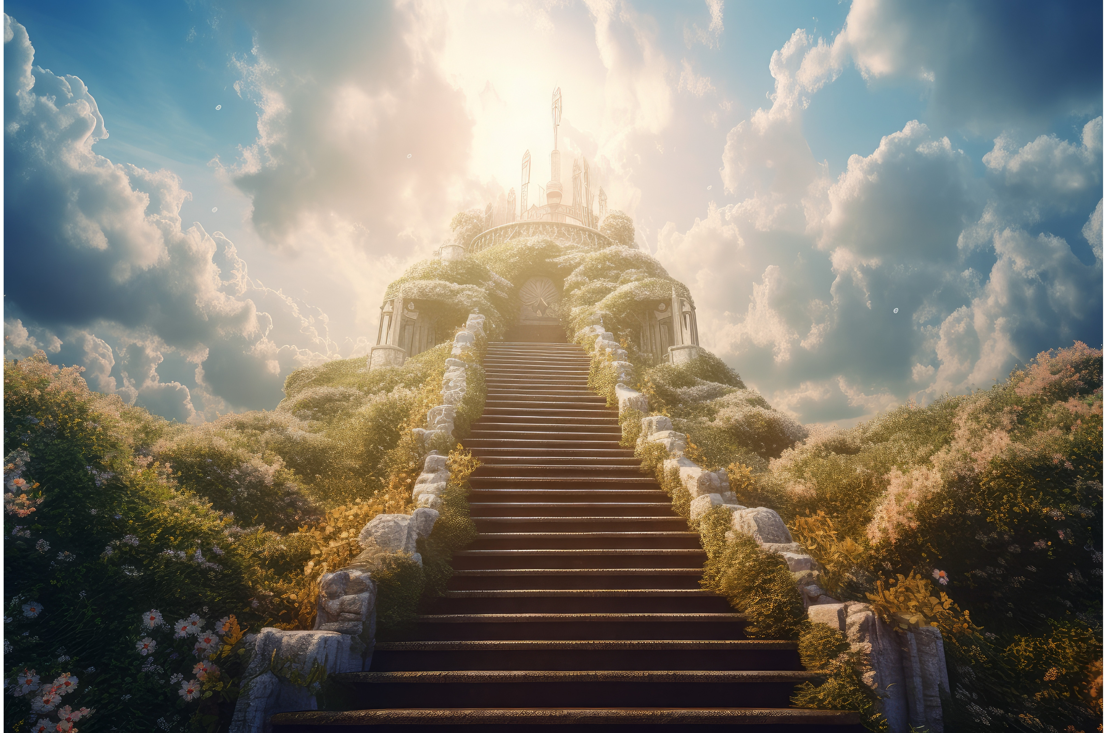 Stairway To Heaven Paradise by Ylivdesign | Creative Market