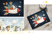 Cute Christmas Animals, an Animal Illustration by TanyaSchuka (Thumbnail 5 of 15)