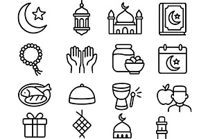 Vector illustration of line icons, an Illustration by ZinetroN