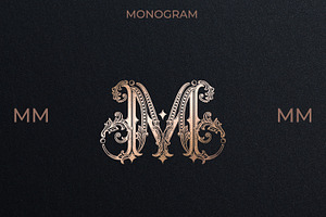 MM Wedding Monogram Logov, a Branding & Logo Template by LogoAV