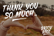 BRICK RIOT - Dry Brush Font, a Handwritten Font by VASTARD STUDIO (Thumbnail 15 of 15)