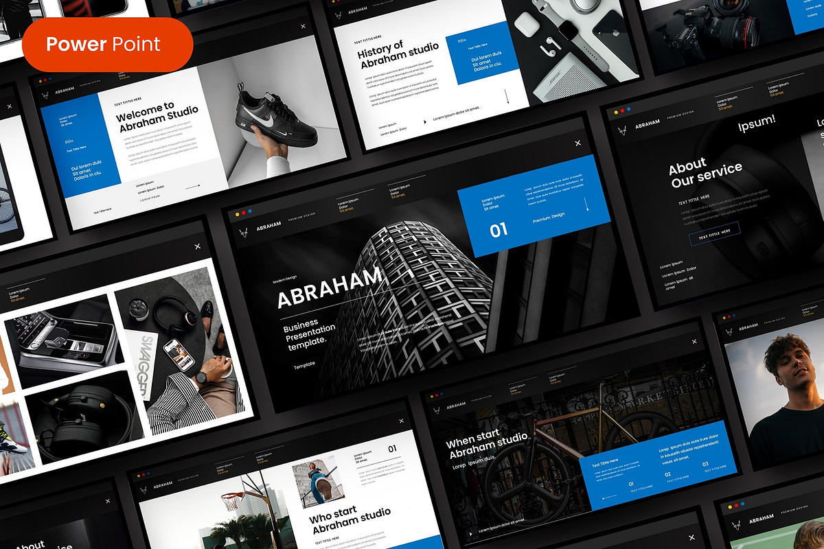 Abraham  – Business PowerPoint Templ, a Presentation Template by Dens Creative Studio (Photo 1 of 6)