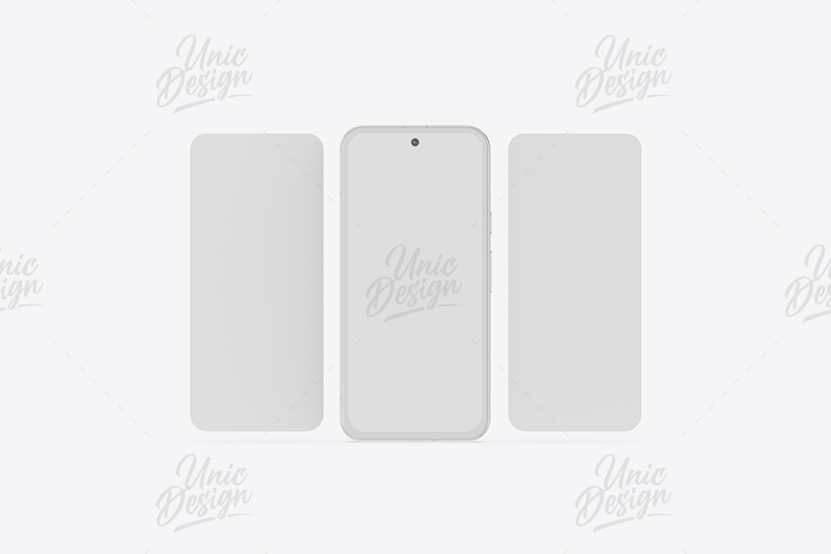 Google Pixel 8A Phone Mockup, an Android Mockup by UnicDesign (Photo 7 of 15)