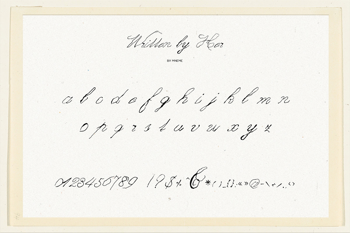 Written by Her: Handwritten Script, a Handwritten Font by Mneme (Photo 9 of 10)