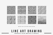 Line Art Drawing Procreate Brushes, a Brush Add-On by Digi Life (Thumbnail 3 of 13)