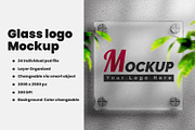 Glass logo Mockup PSD file., an Advertising Mockup by samsulpassive (Thumbnail 1 of 5)