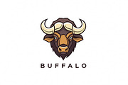 Buffalo Head Mascot, a Branding & Logo Template by Logocreative (Thumbnail 1 of 2)