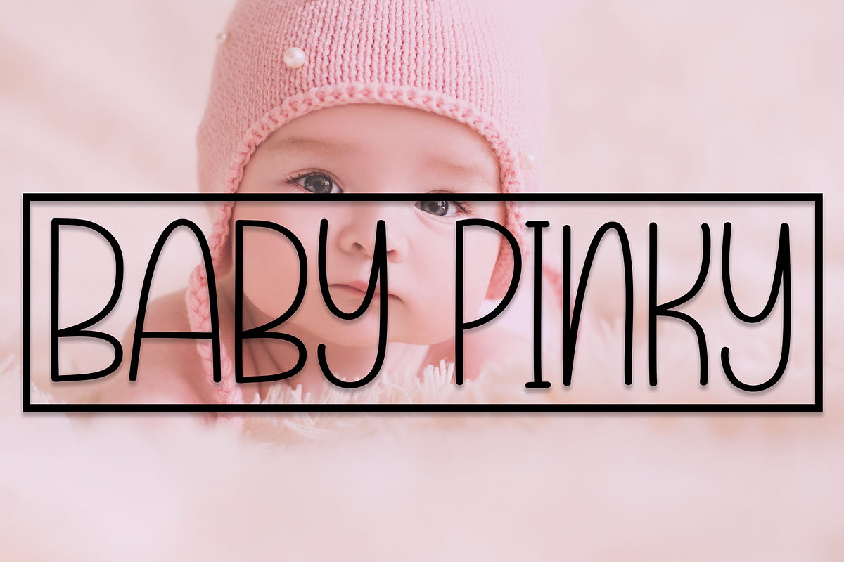 Baby Pinky | Script Font, a Script Font by Scratchones (Photo 1 of 7)