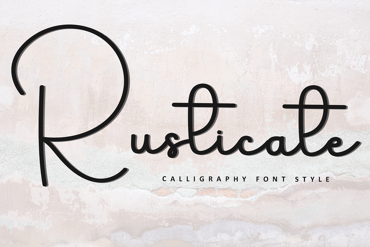 Rusticate, a Handwritten Font by InermediaSTUDIO (Photo 1 of 8)