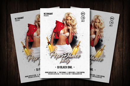 Pop Dance Party Flyer Template