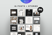 Instagram Post & Story Bundle Canva, a Social Media Template by Pixel & Flow (Thumbnail 1 of 7)